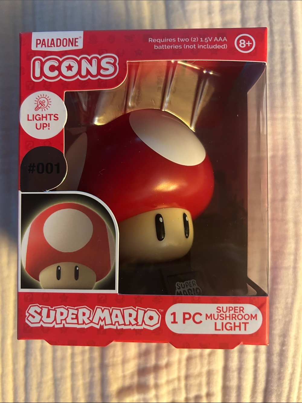 Paladone Icons Super Mario Red Mushroom Light